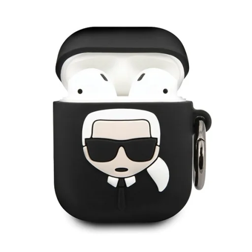 Karl Lagerfeld AirPods 1/2 szilikon tok Ikonik KLACCSILKHBK - 2