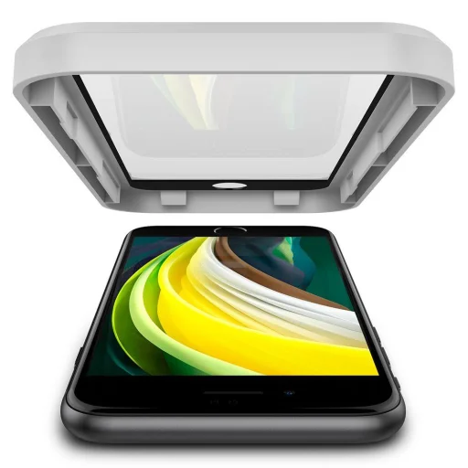 iPhone 7/8/SE 2020 / SE 2022 ochranné sklo Spigen ALM Glass.Fc čierne - 3