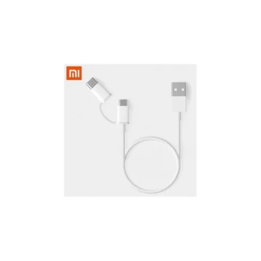 Xiaomi SJX02ZM USB-C+Micro USB kábel 1m fehér - 1