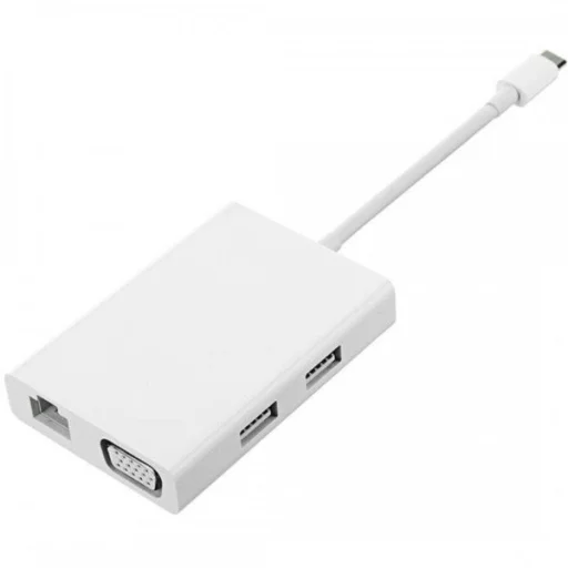 Xiaomi Mi USB-C adapter - VGA/Gigabit Ethernet/USB fehér - 1