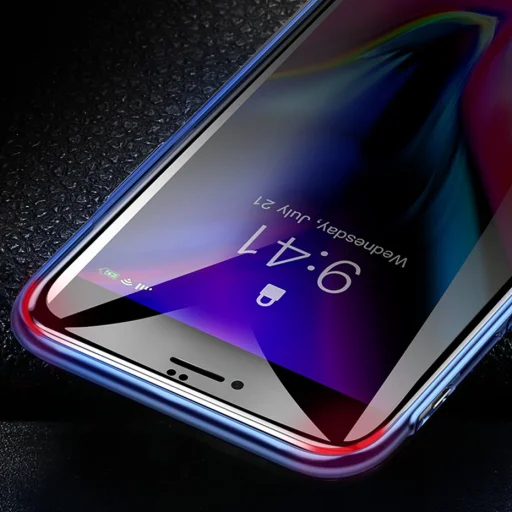 Baseus 2x 0.23 mm 9H Anti-Spy kijelzővédő üvegfólia iPhone SE 2020 / 8 / 7 fehér (SGAPIPH8N-ATG02) - 16