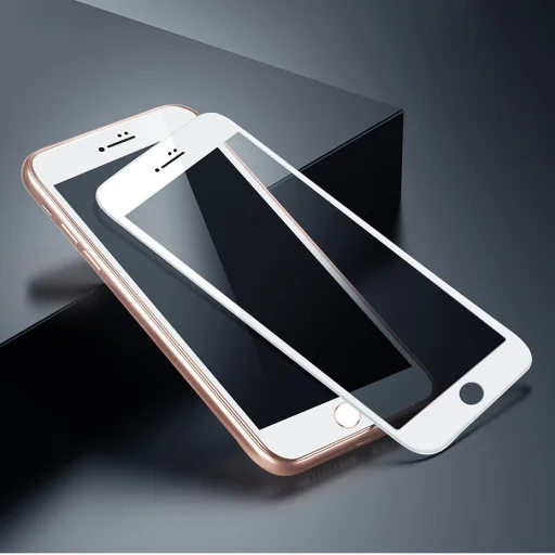 Baseus 2x 0.23 mm 9H Anti-Spy kijelzővédő üvegfólia iPhone SE 2020 / 8 / 7 fehér (SGAPIPH8N-ATG02) - 17