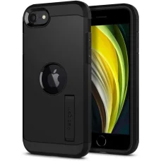 iPhone 7/8/SE 2020 / SE 2022 Spigen Tough Armor tok kihajtható támasszal fekete