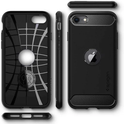 iPhone 7/8/SE 2020 / SE 2022 Spigen Rugged armor tok fekete - 2