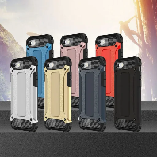 iPhone 7/8/SE 2020/SE 2022 Hybrid Armor tok fekete - 5