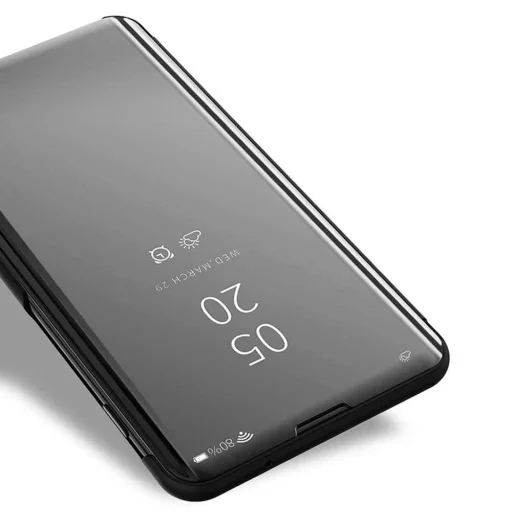 Clear View fliptok Xiaomi Redmi Note 9 Pro / Redmi Note 9S fekete - 5