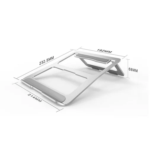 Tech-Protect Univerzális alumínium laptop állvány ezüst színben - 11