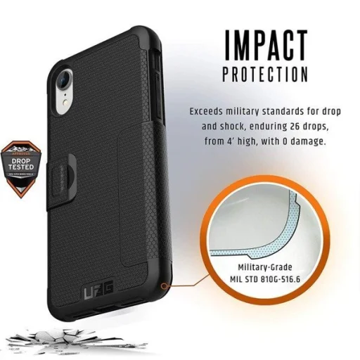 UAG Metropolis fokozott védelmet biztosító fliptok iPhone 11 Pro fekete - 4