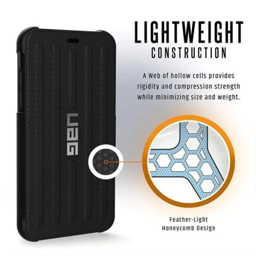UAG Metropolis fokozott védelmet biztosító fliptok iPhone 11 Pro fekete - 7
