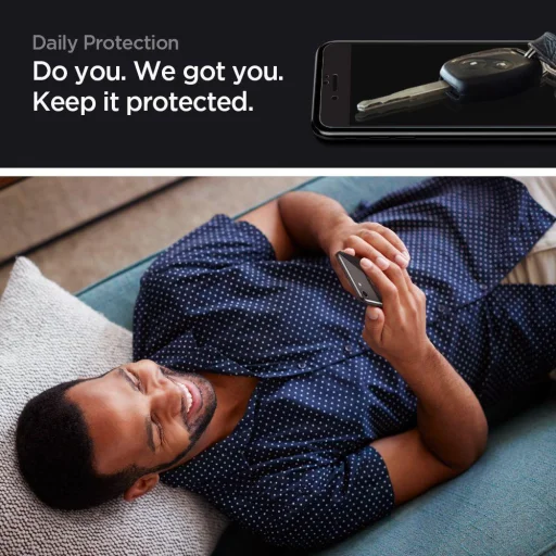 iPhone 7/8/SE 2020/SE 2022 Spigen Glass.Fc 2X kijelzővédő üvegfólia fekete - 4