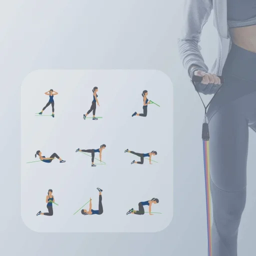 Wozinsky 5x otthoni edzéshez használható gumiszalag, edzőszalag hordtáskával (WRTS5-01) - 4