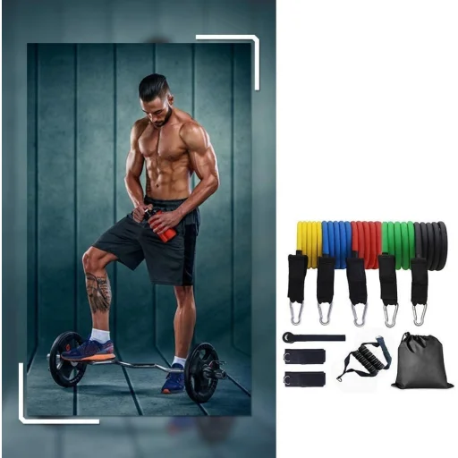 Wozinsky 5x otthoni edzéshez használható gumiszalag, edzőszalag hordtáskával (WRTS5-01) - 16