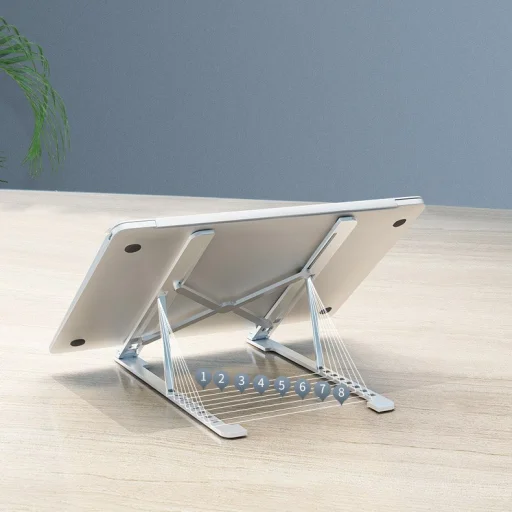 Hordozható alumínium MacBook állvány S (kijelzőméret: 11'' - 13,8''') ezüst - 7