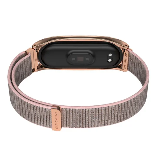 Tech-Protect Nylon Xiaomi Mi Band 5 szíj rózsa arany - 4
