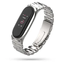 Xiaomi Mi Band 5 Tech-Protect Stainless szíj ezüst