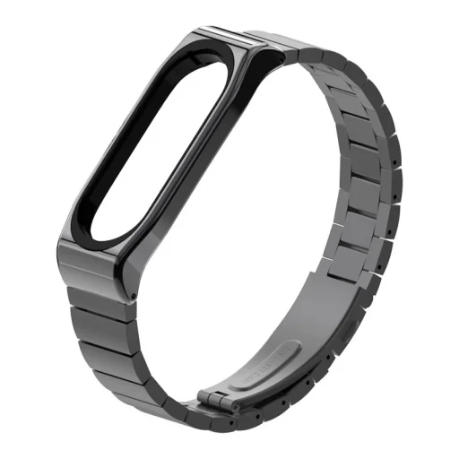 Tech-Protect Steel Band Xiaomi Mi Band 5 szíj fekete - 2