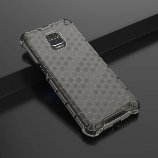 Honeycomb armor TPU tok Xiaomi Redmi Note 9 Pro / Redmi Note 9S fekete - 14