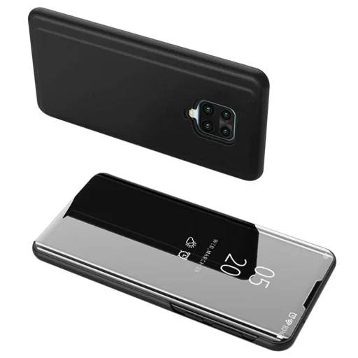 Clear View fliptok Xiaomi Redmi Note 9 Pro / Redmi Note 9S fekete - 1