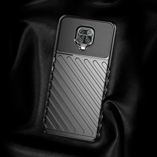 Thunder fokozott védelmet biztosító flexibilis TPU tok Xiaomi Redmi Note 9 Pro / Redmi Note 9S kék - 5