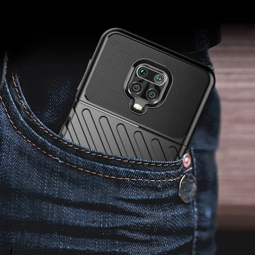 Thunder fokozott védelmet biztosító flexibilis TPU tok Xiaomi Redmi Note 9 Pro / Redmi Note 9S kék - 11