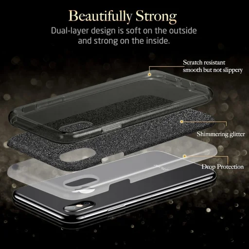  iPhone 11 PRO MAX fekete ESR Makeup tok - 2