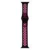 Tactical dupla szilikon Apple Watch 3/4/5/6/7/8/SE 38/40/41 mm szíj fekete/pink thumbnail