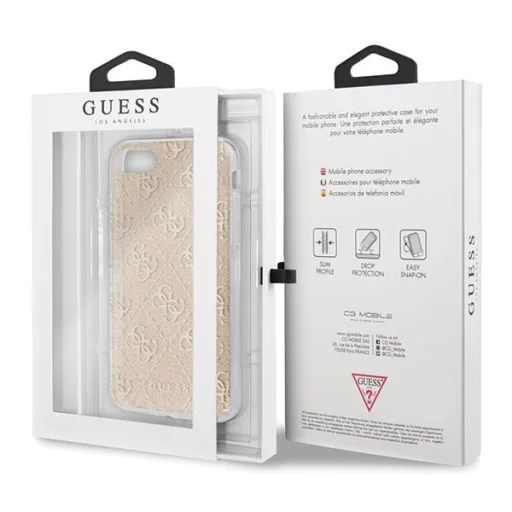 Guess GUHCI8PCU4GLGO iPhone 7/8/SE 2020 tok 4G Glitter arany - 7