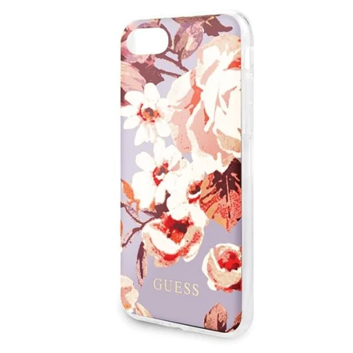iPhone 7/8/SE 2020 / SE 2022 lila tok Guess GUHCI8PCUTRFL02 Flower N1 virágmintás - 3