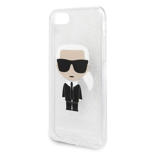 Karl Lagerfeld KLHCI8TPUTRIKSL Ikonik flitteres tok iPhone 7/8/SE 2020 ezüst - 2