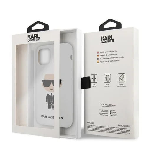 Karl Lagerfeld KLHCN58SLFKWH Ikonik szilikon tok iPhone 11 Pro fehér - 8