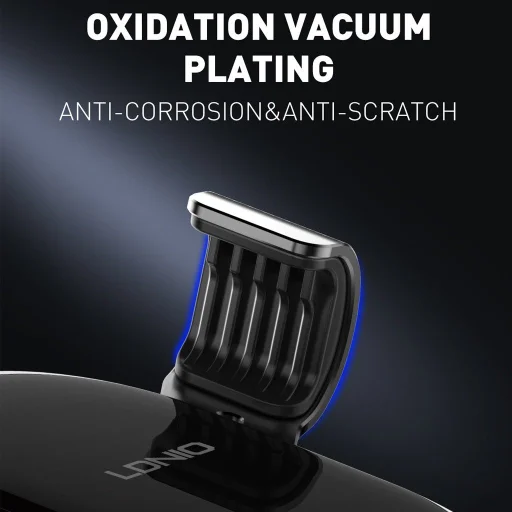 Szellőzőre rögzíthető autós telefontartó LDNIO MG01 Gravity Univerzális fekete/piros - 6