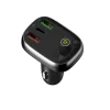 Univerzális bluetooth FM transmitter és autós töltő PD/QC4 + USB Type-C kábel LDNIO C704Q  thumbnail