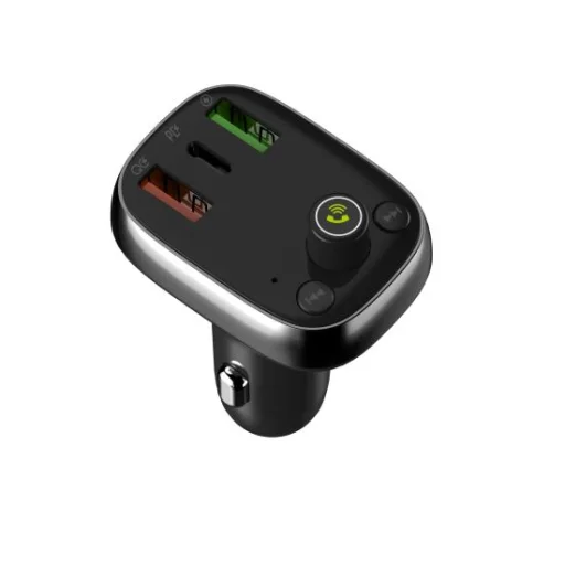 Univerzális bluetooth FM transmitter és autós töltő PD/QC4 + USB Type-C kábel LDNIO C704Q  - 3