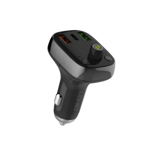 Univerzális bluetooth FM transmitter és autós töltő PD/QC4 + USB Type-C kábel LDNIO C704Q  - 1