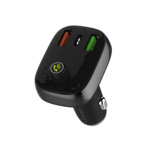 Univerzális bluetooth FM transmitter és autós töltő PD/QC4 + USB Type-C kábel LDNIO C704Q  - 2