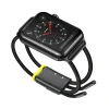 Baseus Lets go Apple Watch 3/4/5/6/7/8/SE 38/40/41 mm óraszíj méretre állítható szürke/sárga (LBAPWA4-AGY) thumbnail
