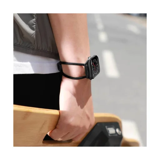 Baseus Lets go Apple Watch 3/4/5/6/7/8/SE 38/40/41 mm óraszíj méretre állítható szürke/sárga (LBAPWA4-AGY) - 6