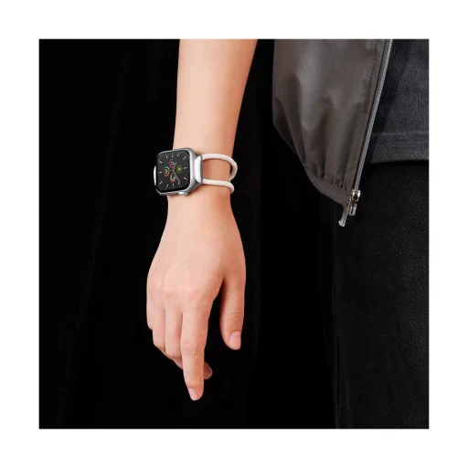 Apple Watch 4/5/6/7/8/SE/Ultra (42/44/45/49mm) óraszíj méretre állítható fehér/rózsaszín Baseus Lets go (LBAPWA4-B24) - 6