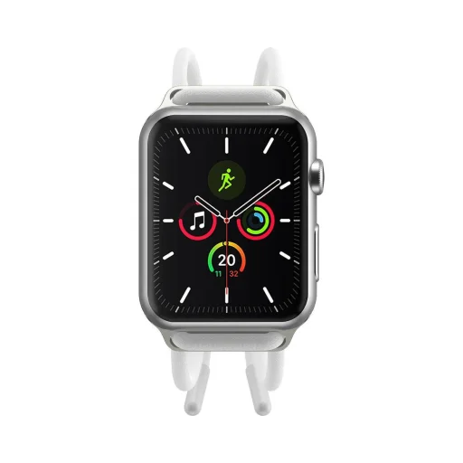 Apple Watch 4/5/6/7/8/SE/Ultra (42/44/45/49mm) óraszíj méretre állítható fehér/rózsaszín Baseus Lets go (LBAPWA4-B24) - 5