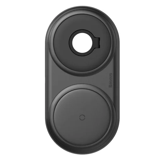 Baseus 2in1 vezeték nélküli Qi gyorstöltő fekete színben (WXPL-B01) - 13