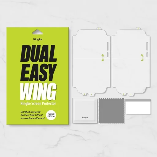 Ringke Dual Easy 2x kijelzővédő PET fólia Huawei P40 (DWHW0002) - 11