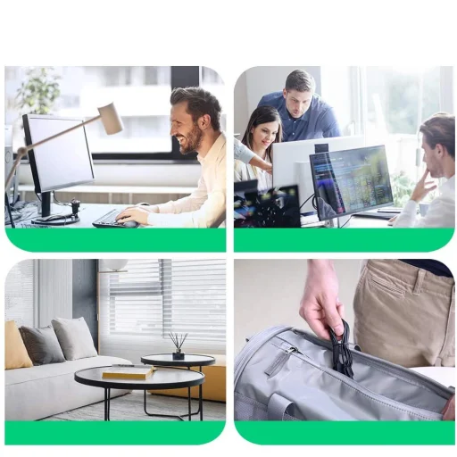 Ugreen Ethernet patchcord kábel RJ45 Cat 6A UTP 1000Mbps 10m fekete (70656) - 13