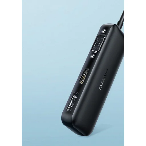 Ugreen adapter konverter VGA / DisplayPort V1.2a / HDMI V2.0b 4K@60 Hz - USB Type C fekete (60568 CM260) - 12