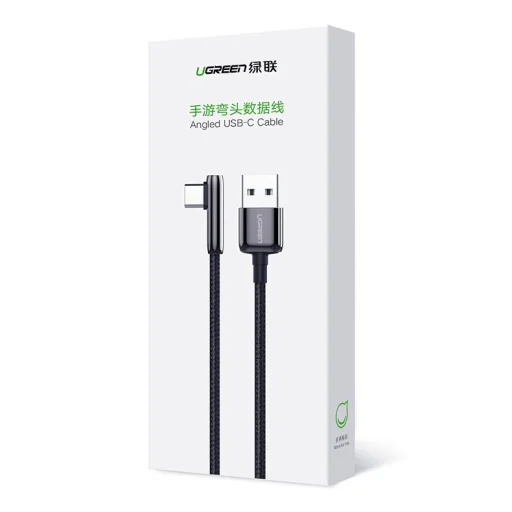 Ugreen elbow USB - USB Type C kábel 5 A QC 3.0 AFC FCP 1m fekete (70432 US313) - 16