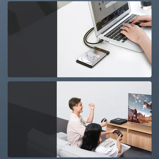 Ugreen SATA adapter 2,5'' Type-c USB-C 3.2 Gen 1 (SuperSpeed USB 5 Gbps) fekete (70610 CM321) - 14