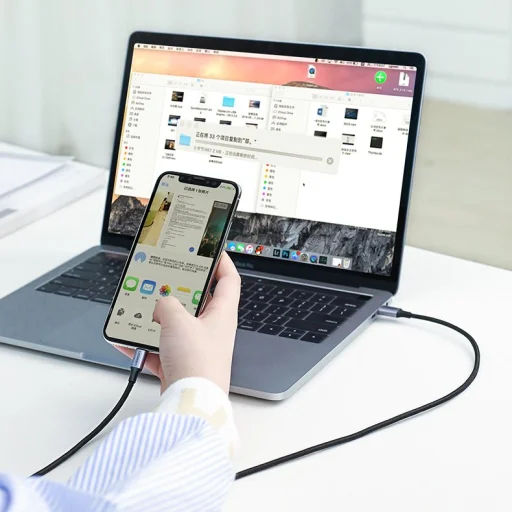 Ugreen MFI USB Type C - Lightning kábel Power Delivery 3A 480Mbps 1m Midnight Green (80564 US304) - 2