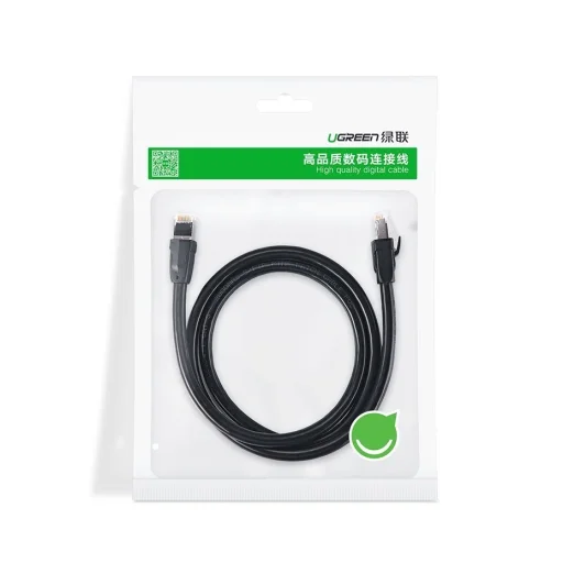 Ugreen Ethernet patchcord kábel RJ45 Cat 8 UTP 1000Mbps 5m fekete (70172 NW121) - 2