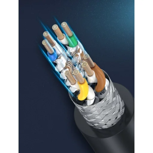 Ugreen Ethernet patchcord kábel RJ45 Cat 8 UTP 1000Mbps 5m fekete (70172 NW121) - 6