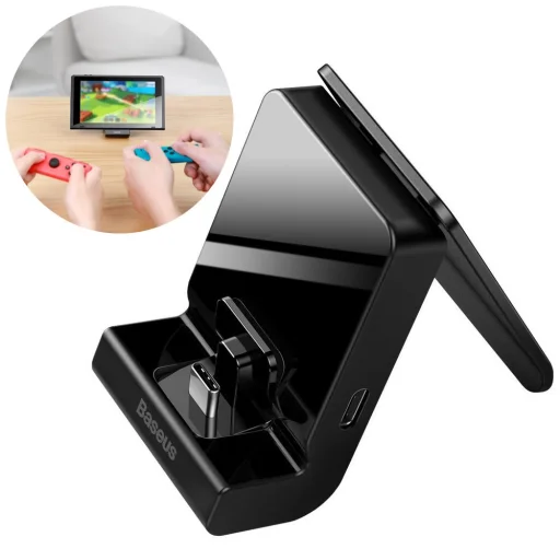 Baseus SW állítható Nintendo Switch töltőállomás GS10 fekete (WXSWGS10-01) - 1