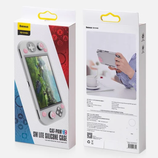 Baseus Nintendo Switch Lite védőtok analog védővel fekete (WISWLT-21) - 17